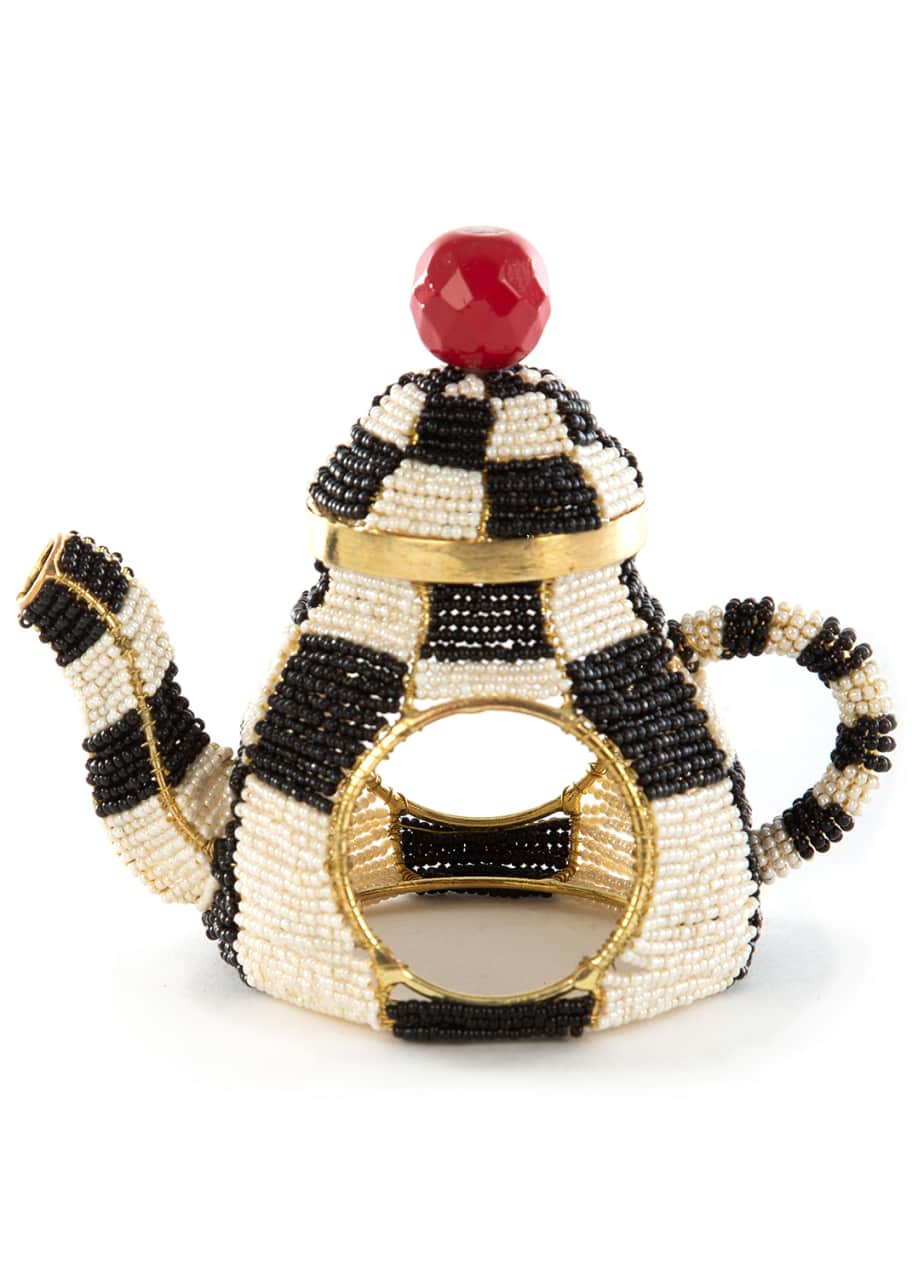 MacKenzieChilds Tea Kettle Napkin Ring Bergdorf Goodman