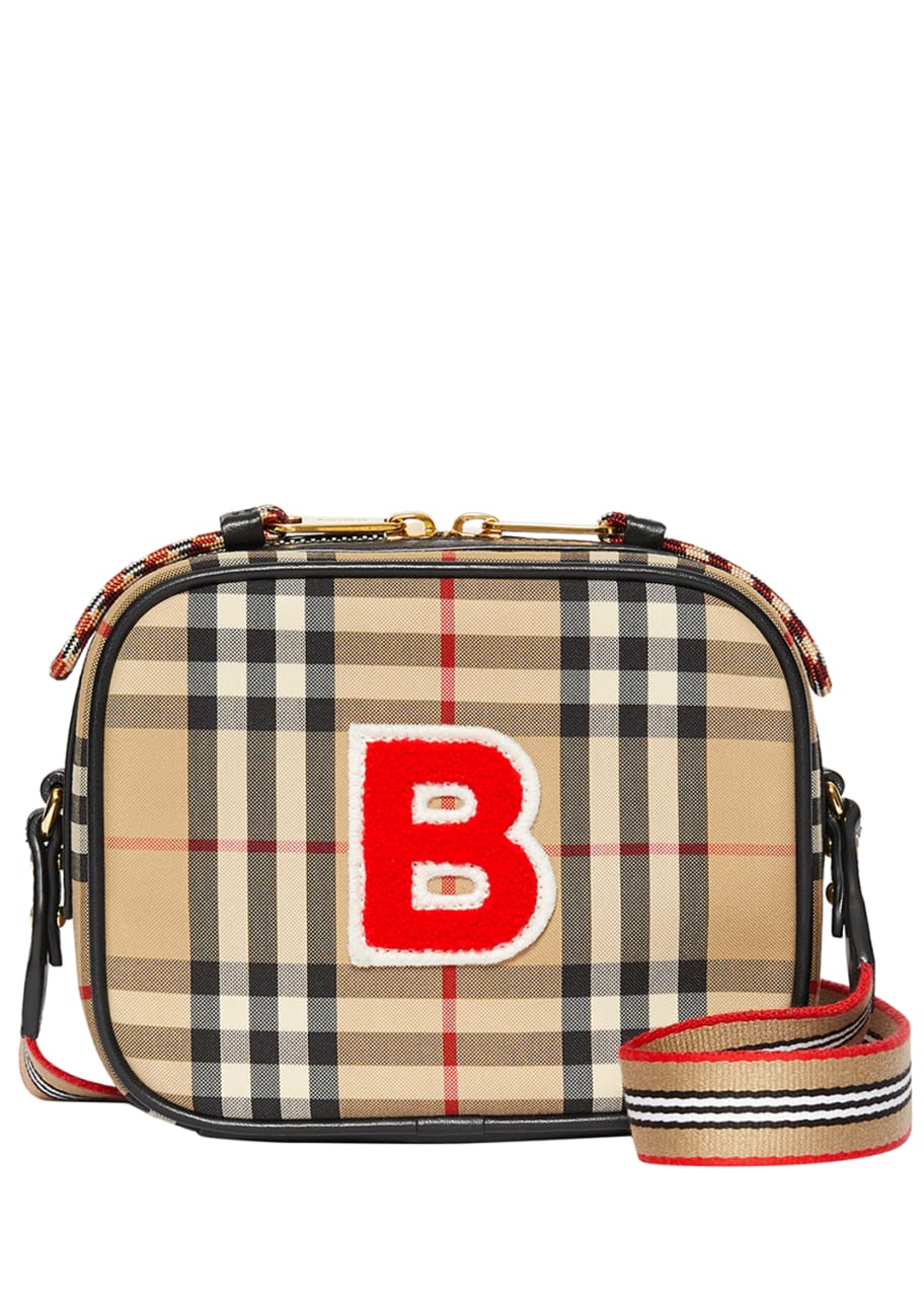 Burberry Kid's Vintage Check Crossbody Camera Bag Bergdorf Goodman