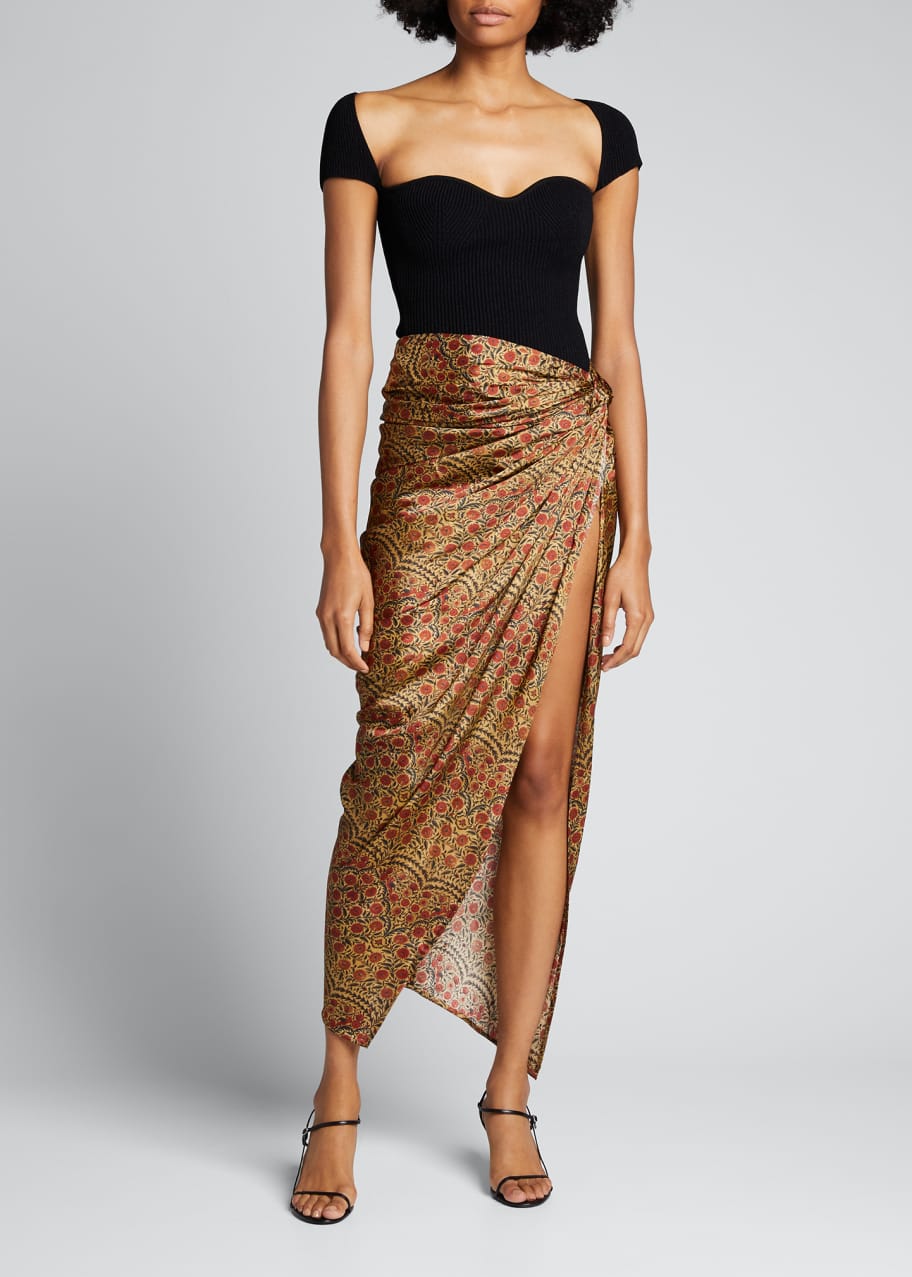 khaite sarong skirt