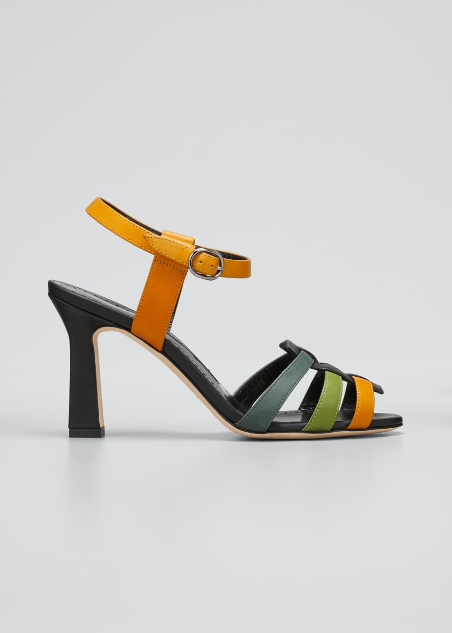 Image 1 of 1: Congola Colorblock Leather Sandals