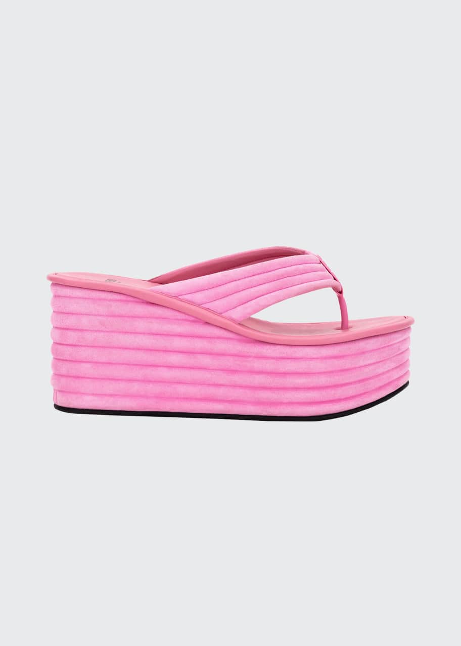 platform wedge thong sandals