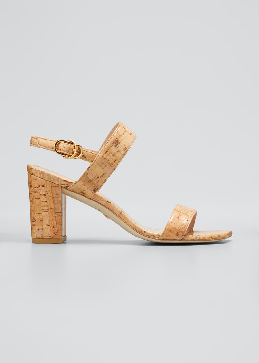 Image 1 of 1: Austine Cork Two-Band Slingback Sandals