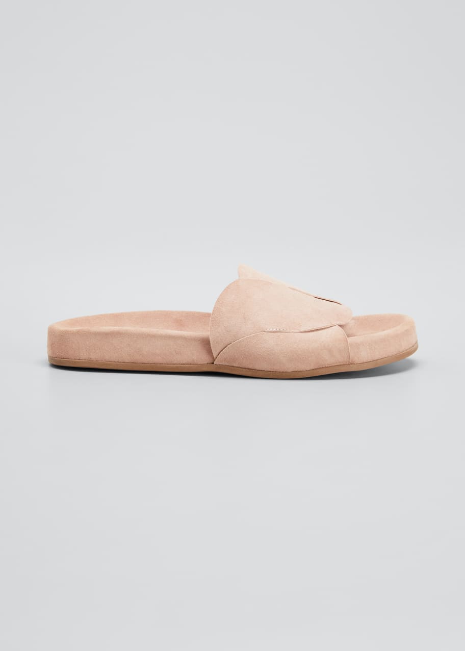 Image 1 of 1: Ivey Suede Slide Sandals