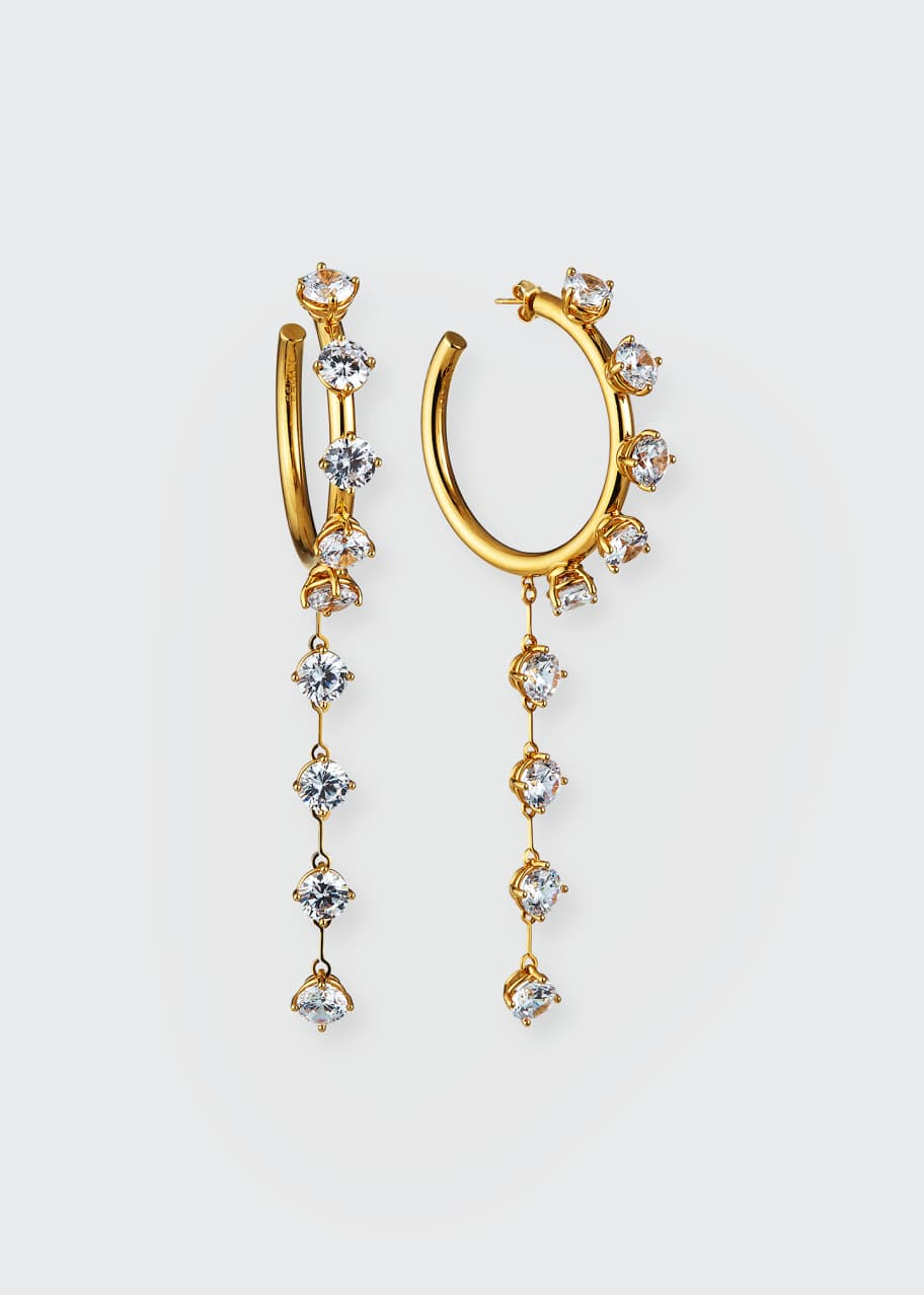 Fenty Crystal Drop Hoop Earrings Bergdorf Goodman