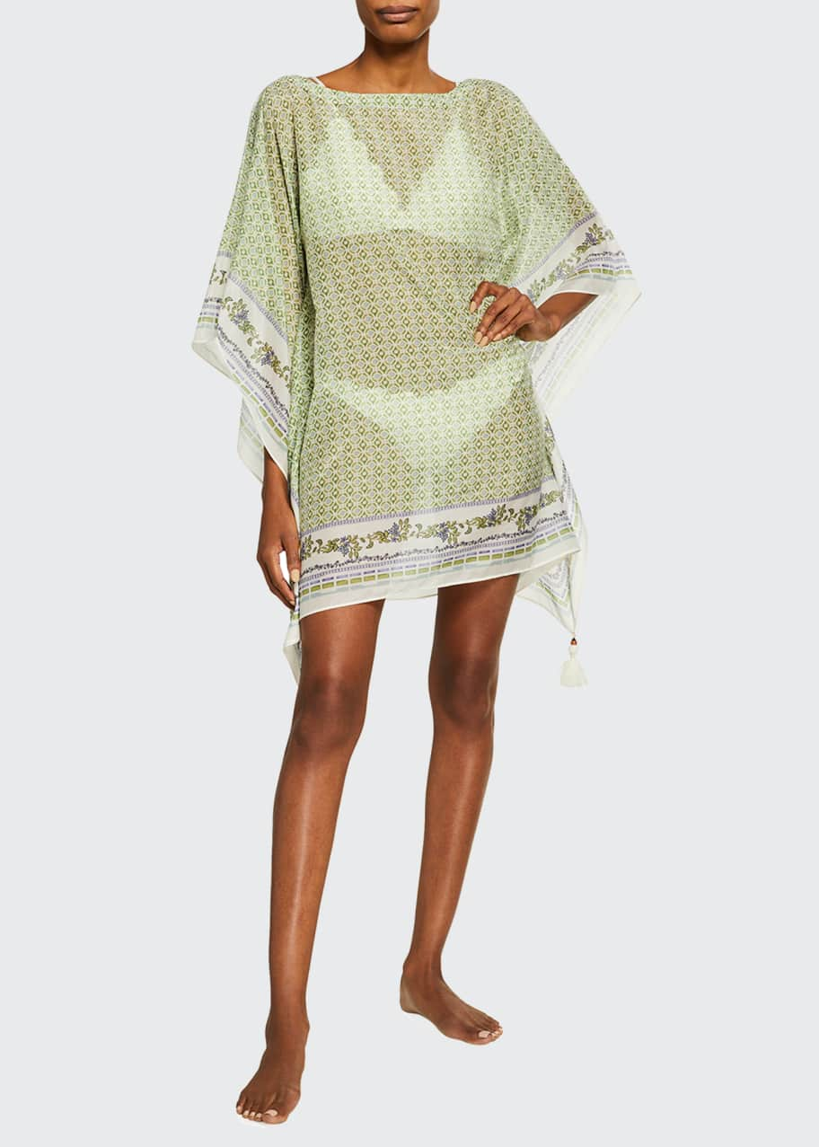 Tory Burch Floral-Print Beach Caftan - Bergdorf Goodman