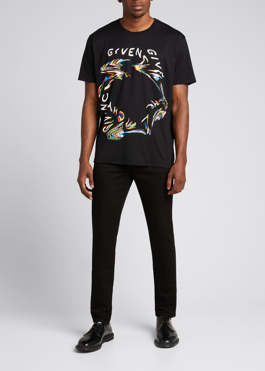 Givenchy Men's Multicolor Logo T-Shirt - Bergdorf Goodman