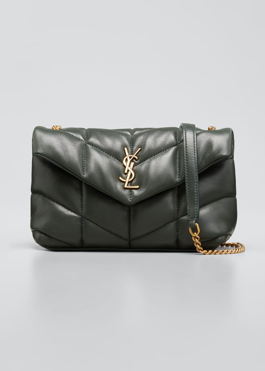 Saint Laurent LouLou Toy YSL Puffer Quilted Lambskin Crossbody Bag