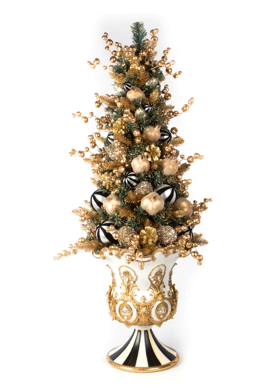 MacKenzieChilds Golden Hour Potted Christmas Tree Bergdorf Goodman