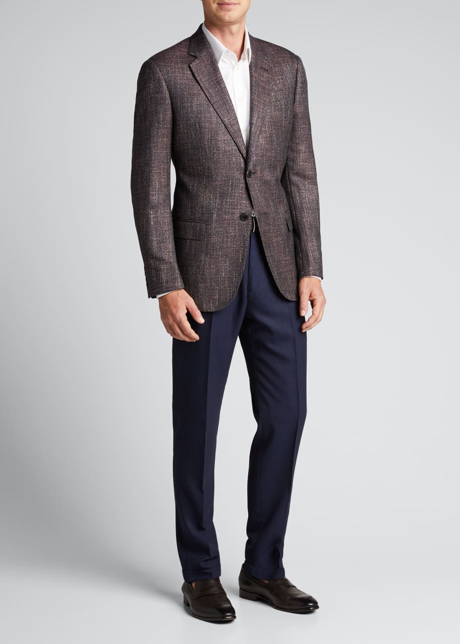 Emporio Armani Men's Multi Bamboo Wool Sport Jacket Bergdorf Goodman