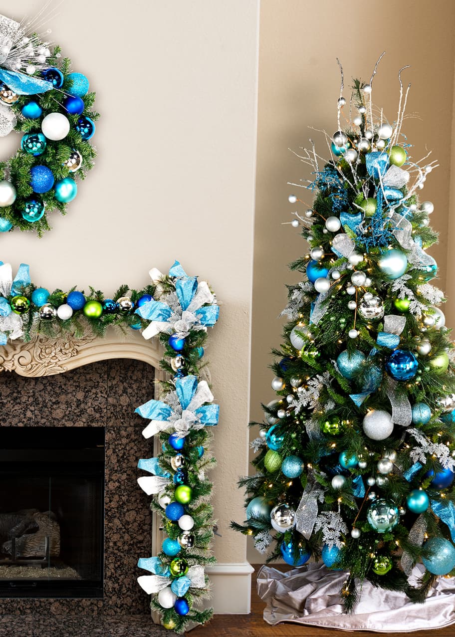 Barcana 12' PreDecorated Tree with LED Lights Bergdorf Goodman