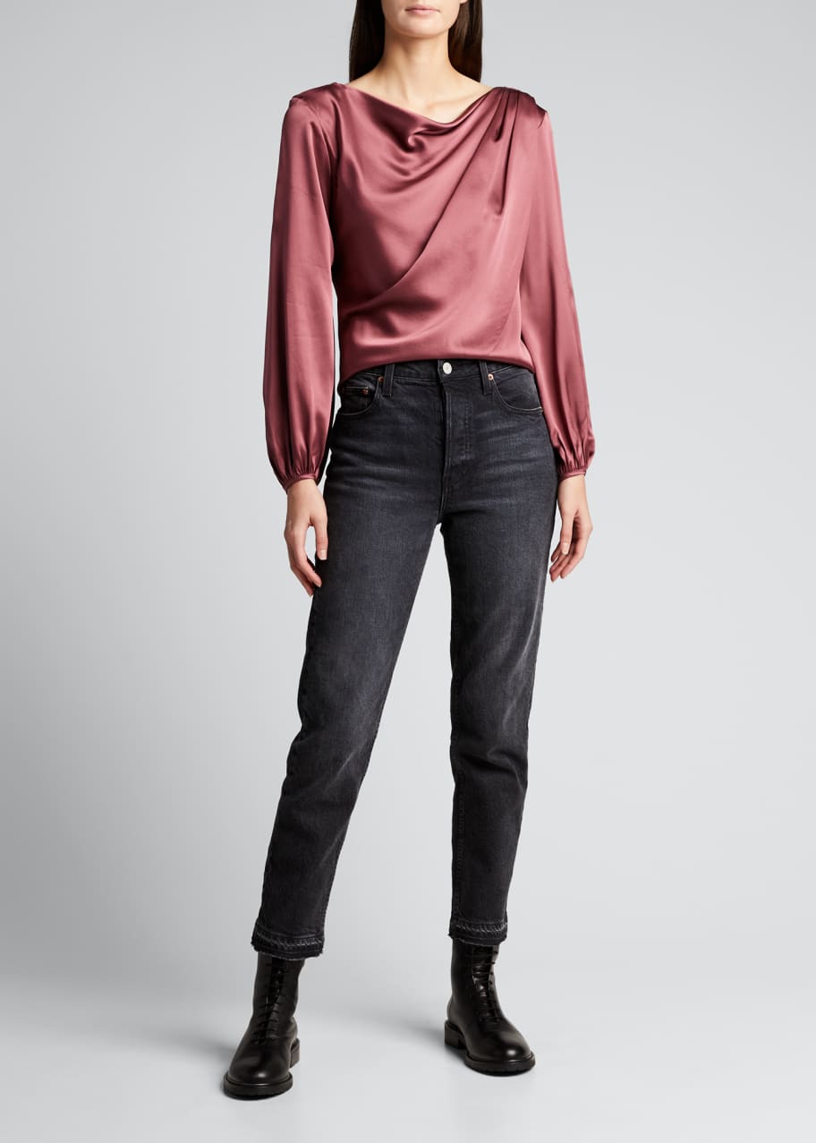 overlapping blouse