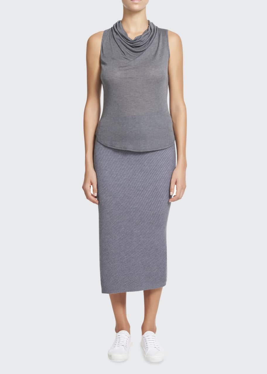 Theory CowlNeck Sleeveless Knit Top Bergdorf Goodman