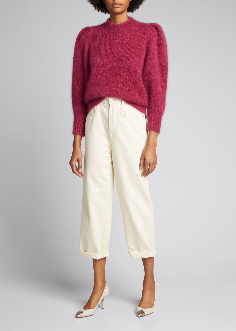 Isabel Marant Puff-Sleeve Knit Sweater - Bergdorf Goodman