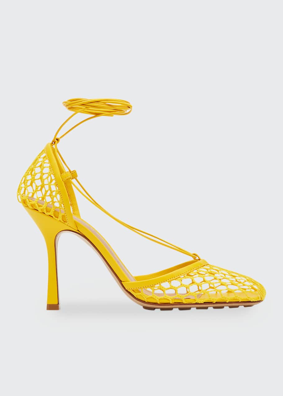 bottega veneta stretch mesh sandals
