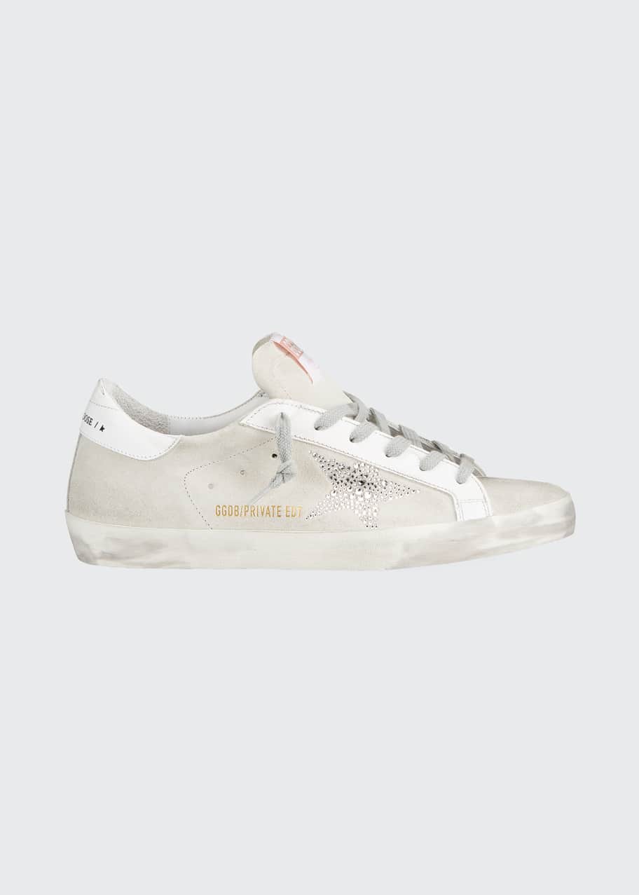 Superstar swarovski crystal suede sneakers Outlet