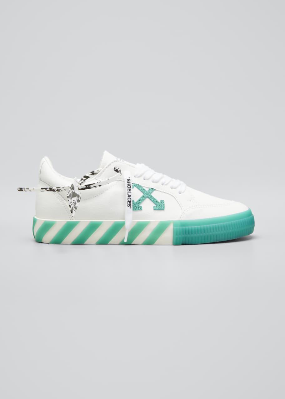 Off-White Men's Arrow Canvas Vulcanized Low-Top Sneakers - Bergdorf Goodman