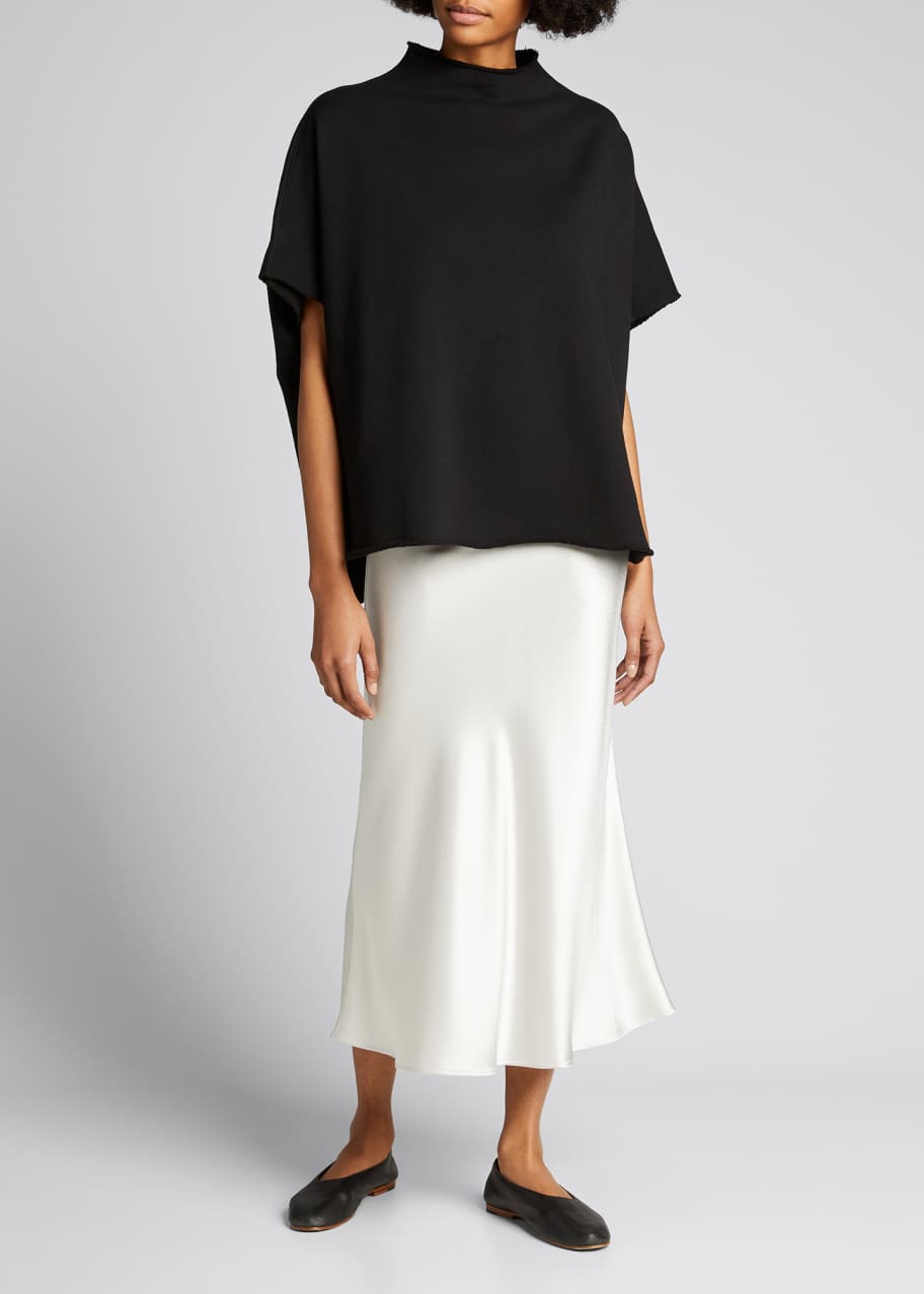 Frank Eileen Funnel Neck Capelet Top Bergdorf Goodman