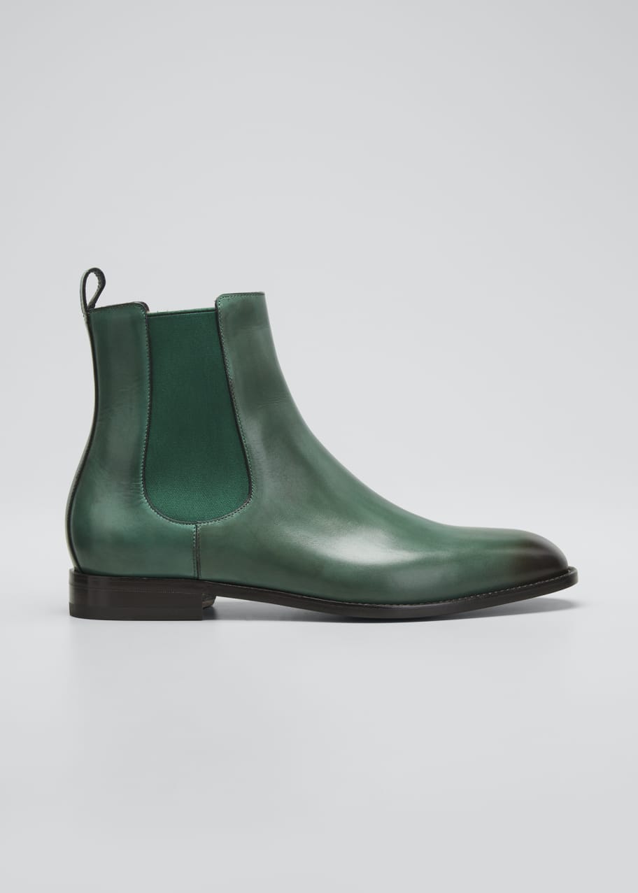 Manolo Blahnik Men's Delsa Smooth Leather Chelsea Boots - Bergdorf Goodman