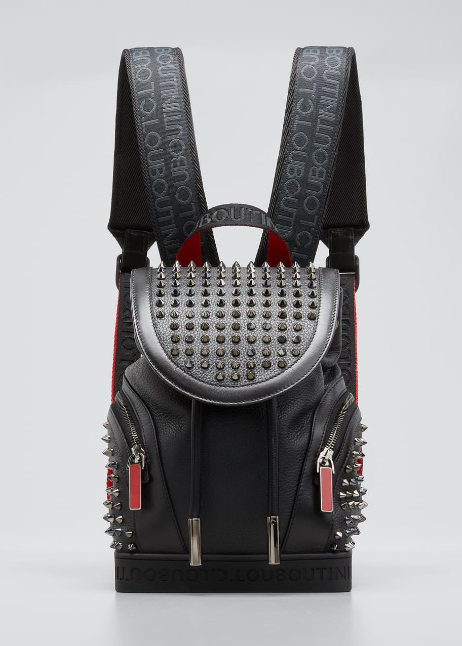 Christian Louboutin Men's Explorafunk Spiked Leather Backpack