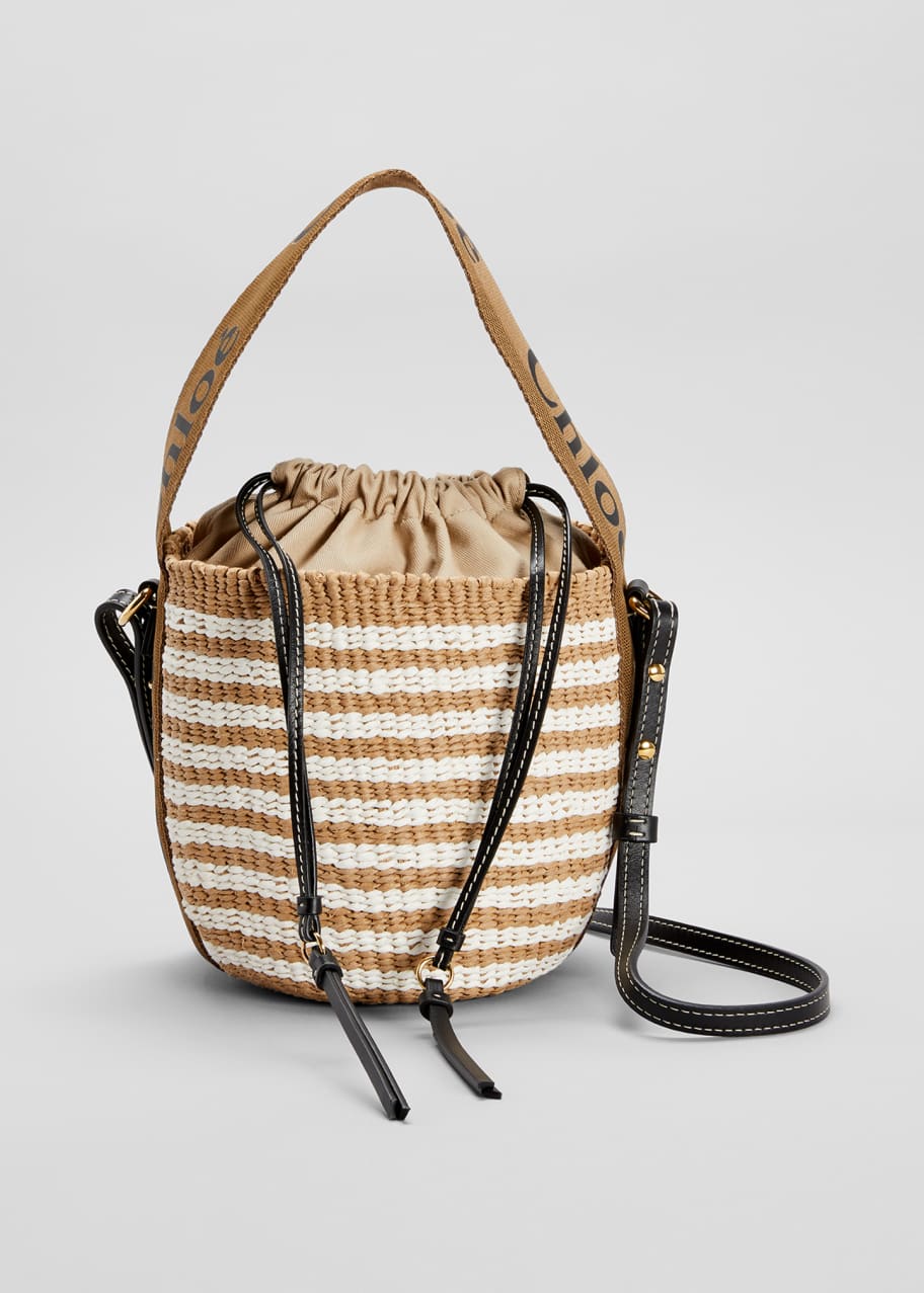 chloe raffia woody bag