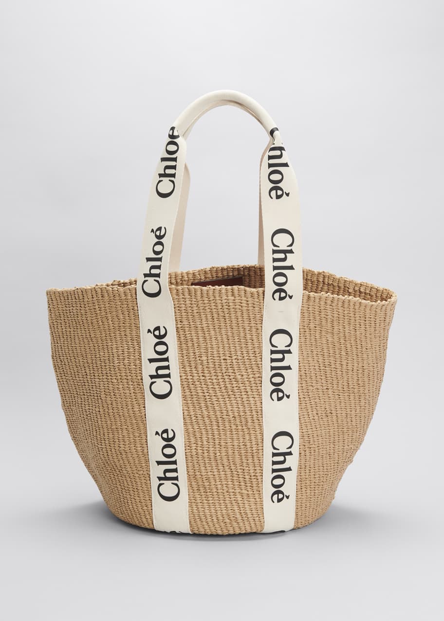 Chloe Woody Logo Large Basket Tote Bag - Bergdorf Goodman