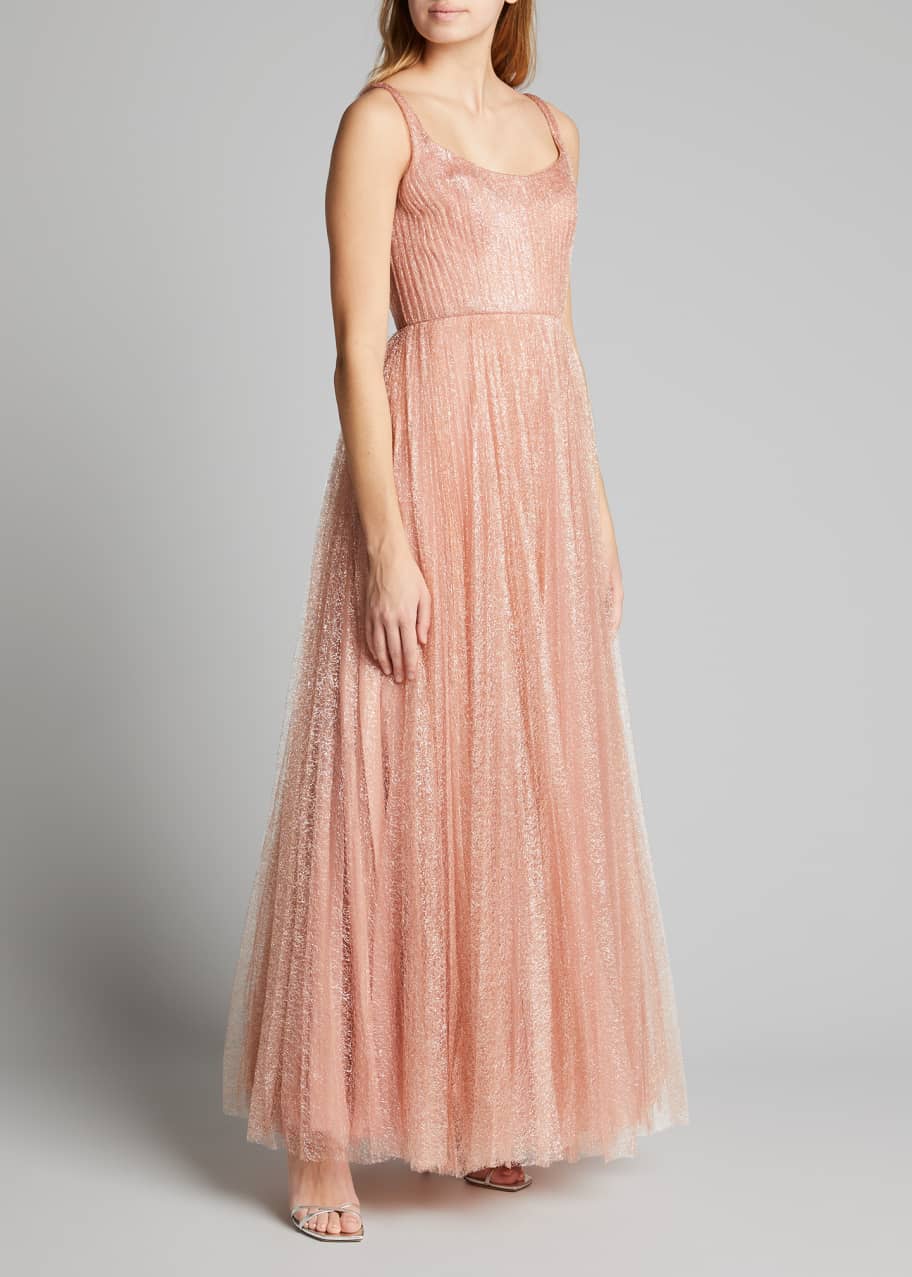 J. Mendel Tulle Pleated Gown Bergdorf Goodman