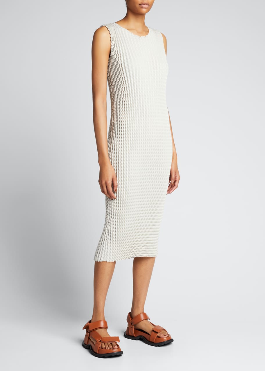 Issey Miyake Spongy Pleated Midi Dress - Bergdorf Goodman