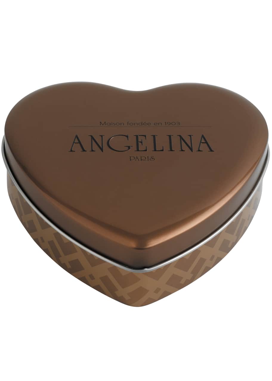 Image 1 of 1: Assortment of Chocolate Pralines in Heart Tin