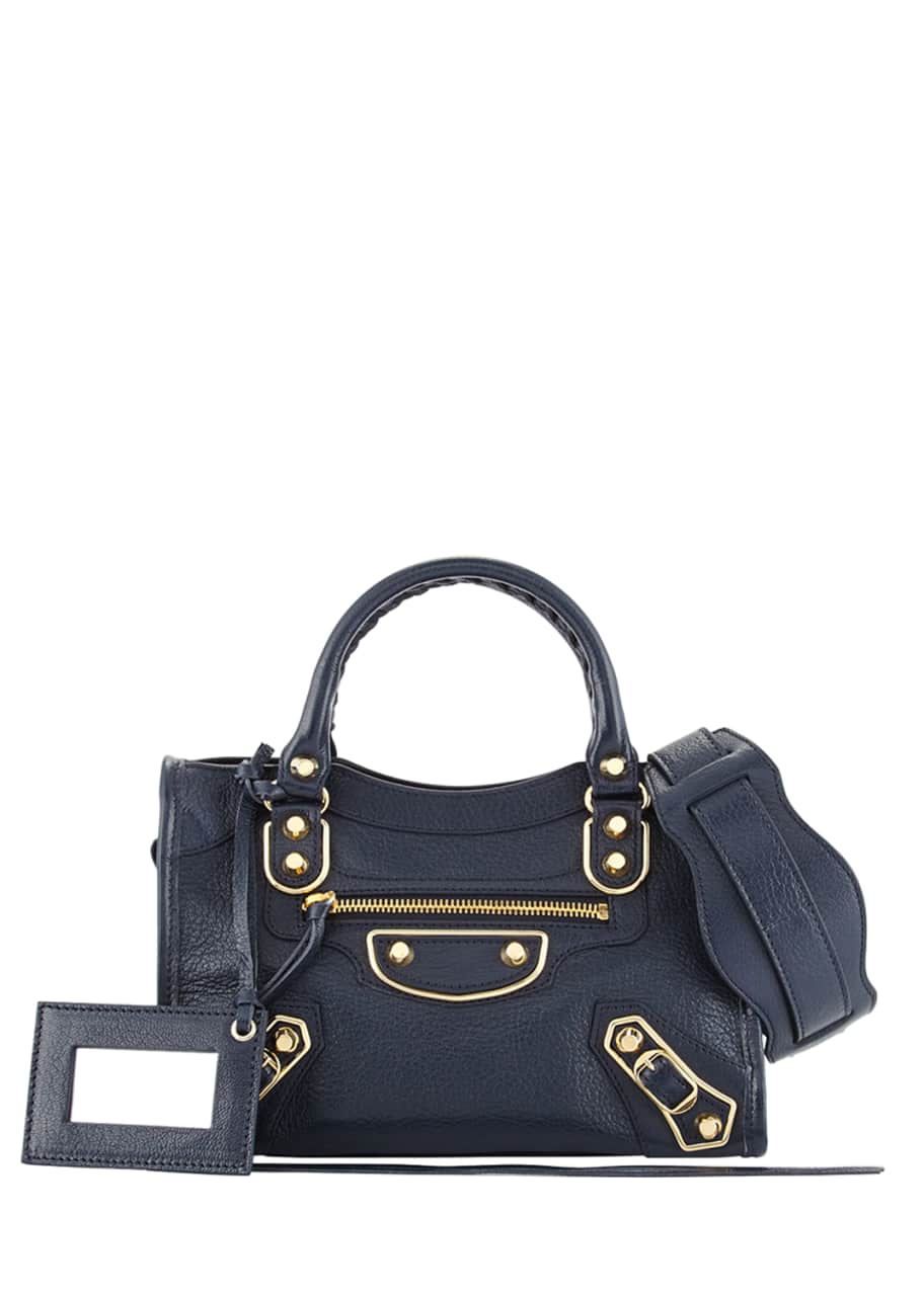 Metallic edge mini city bag sales