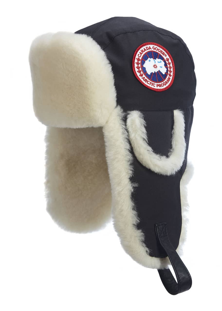 Canada goose shearling aviator hat cheap
