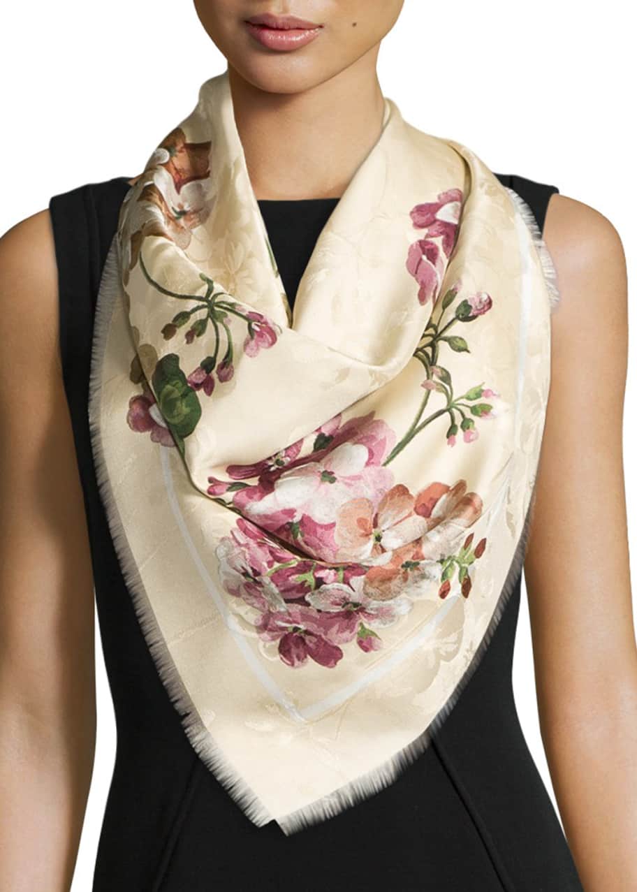 Gucci chiffon scarf deals