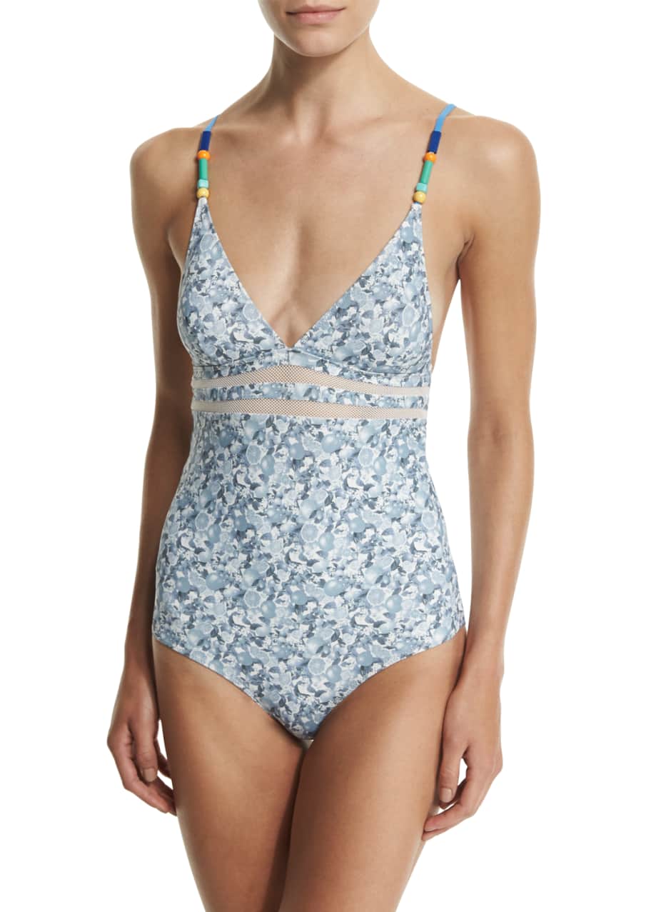 Stella McCartney Iconic Printed OnePiece Swimsuit Bergdorf Goodman