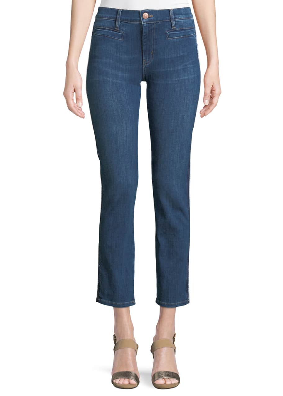 Paris Stagger Hem Skinny Jeans