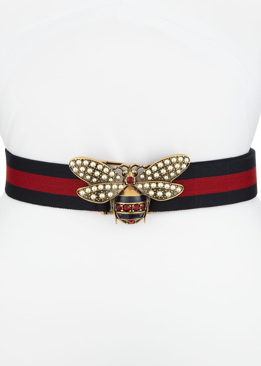 Gucci Kids' Elastic Web Belt