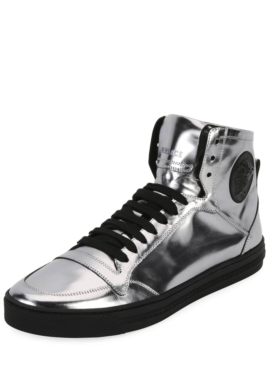 Versace mens high top cheap shoes
