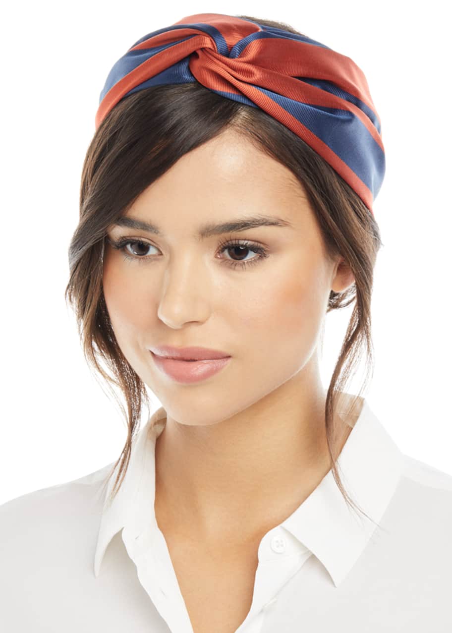 Jennifer Behr Ingrid Silk Turban Headband Bergdorf Goodman