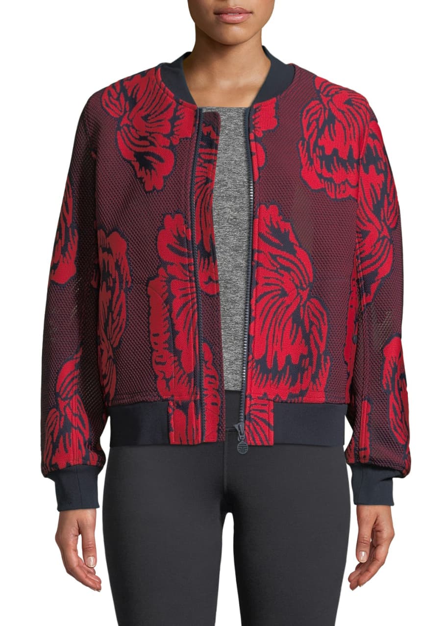 Mesh floral jacket discount