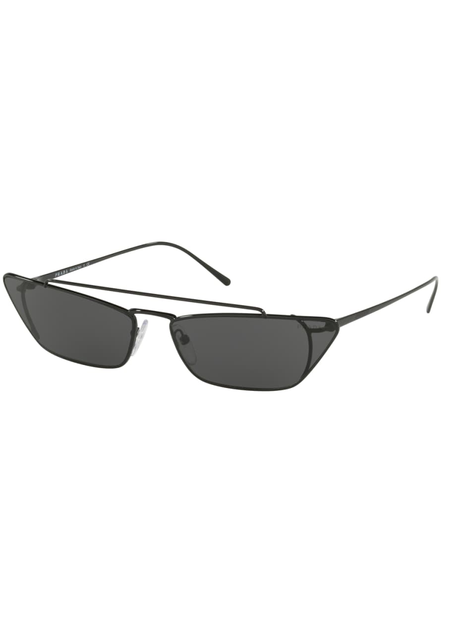 Prada Slim CatEye Metal Sunglasses Bergdorf Goodman