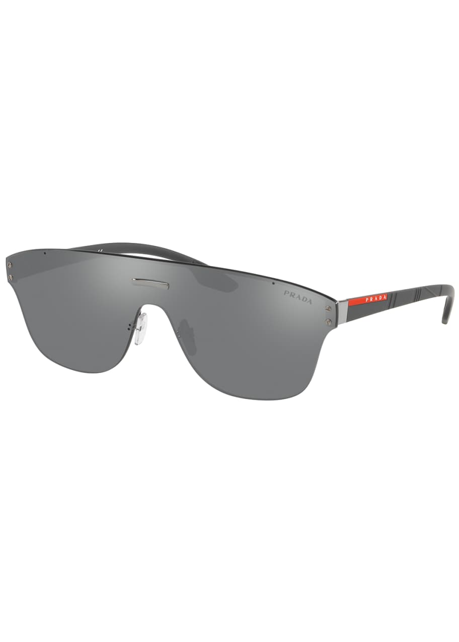 Prada rimless shield sunglasses top