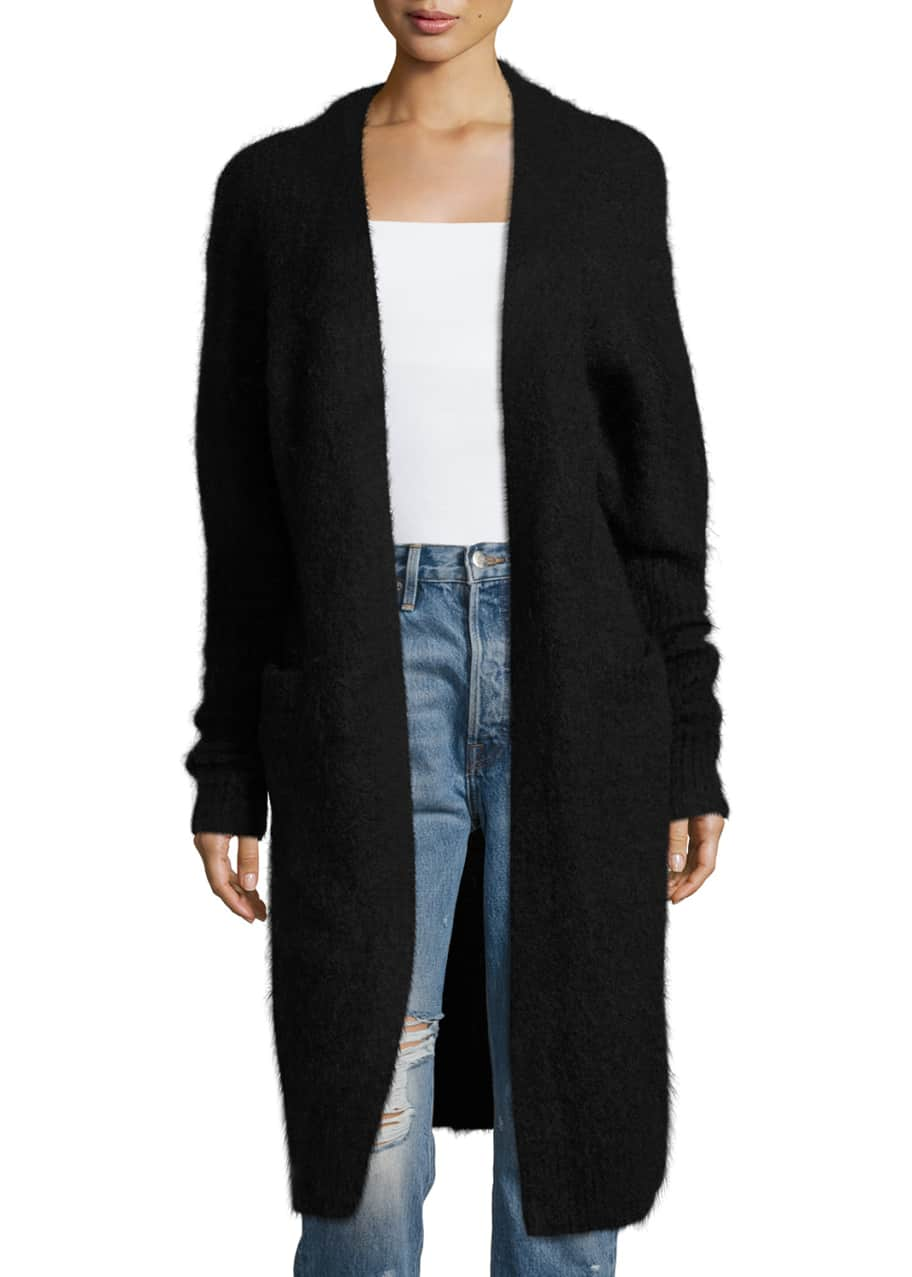 Acne Studios Raya Long Mohair-Blend Cardigan - Bergdorf Goodman