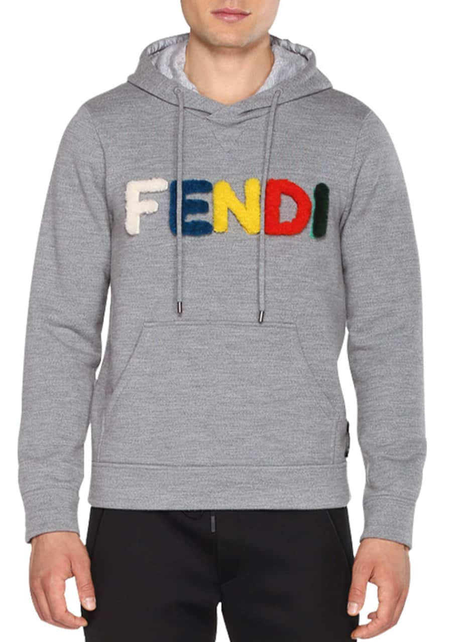 Grey shop fendi hoodie