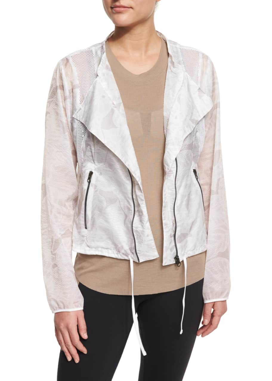 Alo Yoga Sunset Nylon Jacket W/Mesh Inset Bergdorf Goodman