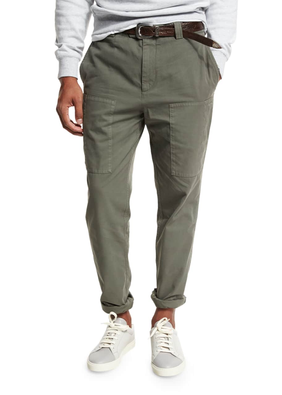 Cucinelli cargo pants hotsell