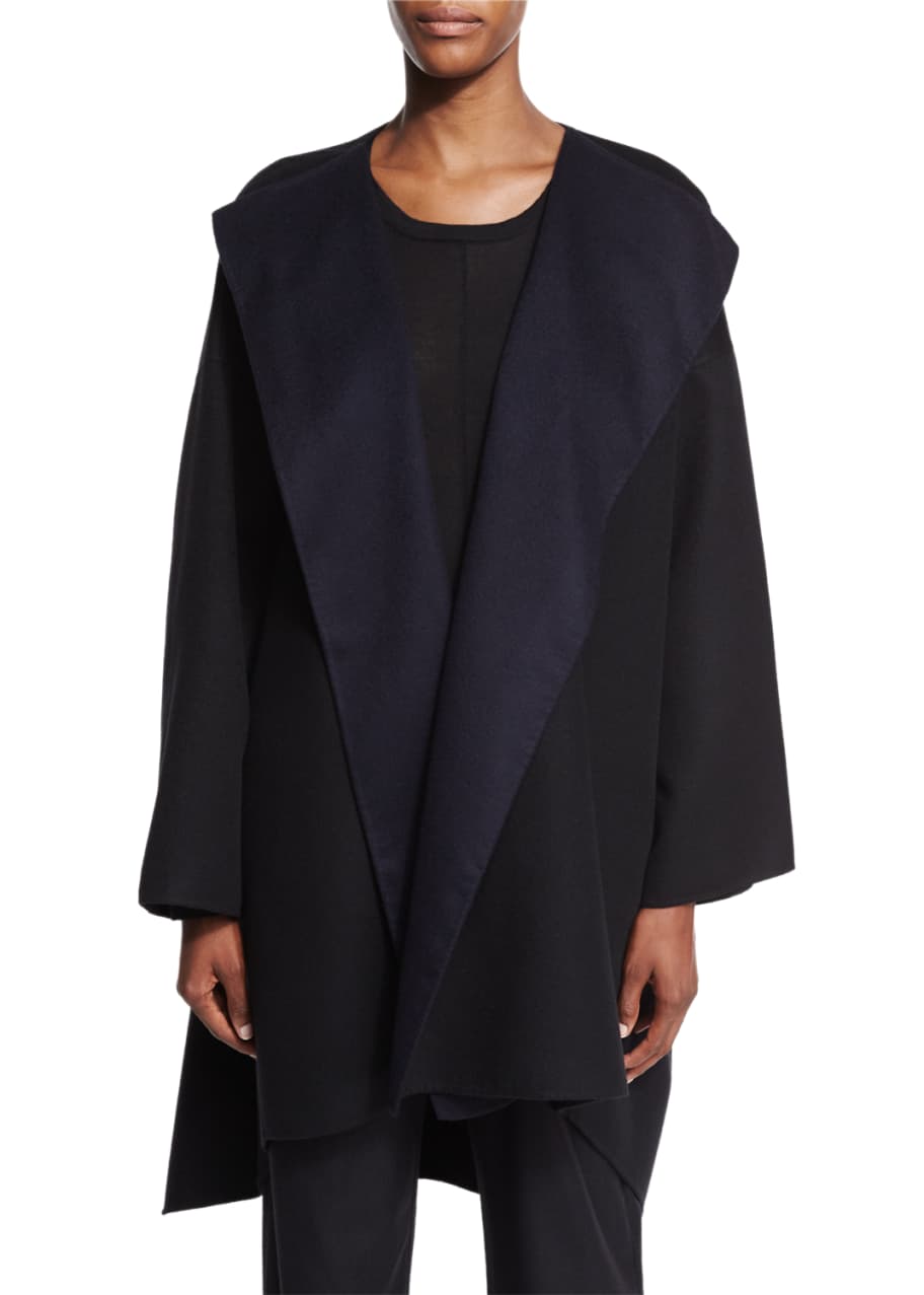 Eskandar Two-Tone Double-Face Cashmere Jacket, Black/Navy - Bergdorf ...