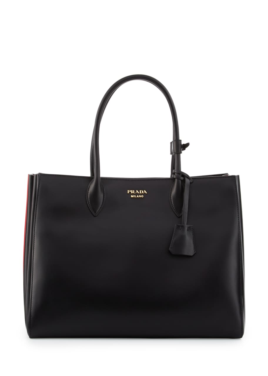 Prada Bibliotheque XL Leather Tote Bag - Bergdorf Goodman