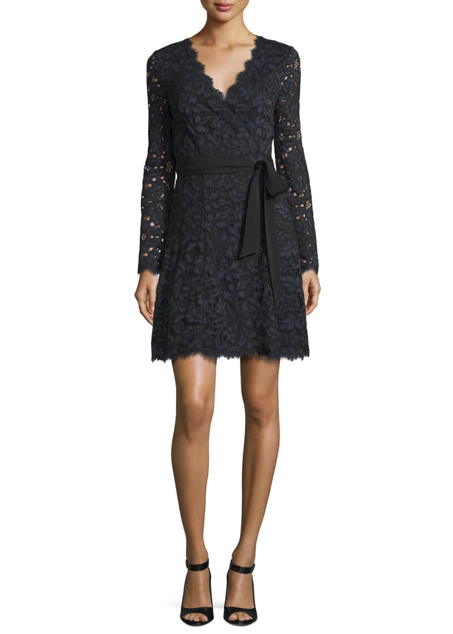 Dvf long hot sale sleeve dress