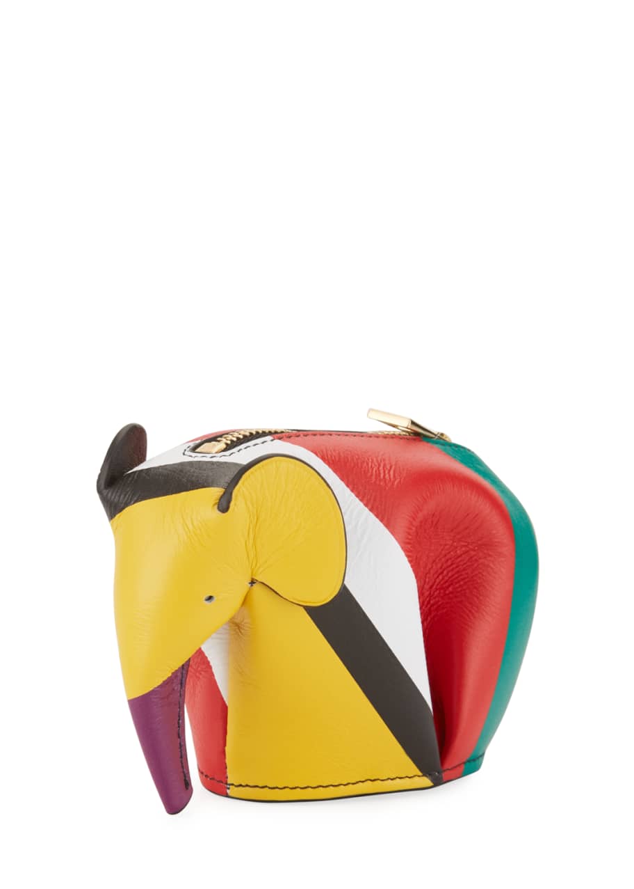 Leather elephant online purse