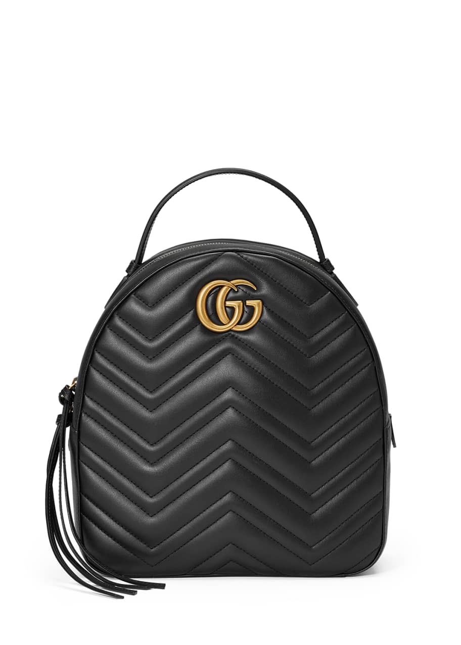 Gg marmont quilted clearance leather backpack black