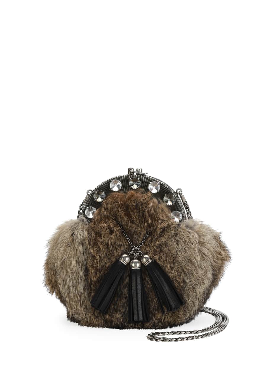 Rabbit fur sales bag