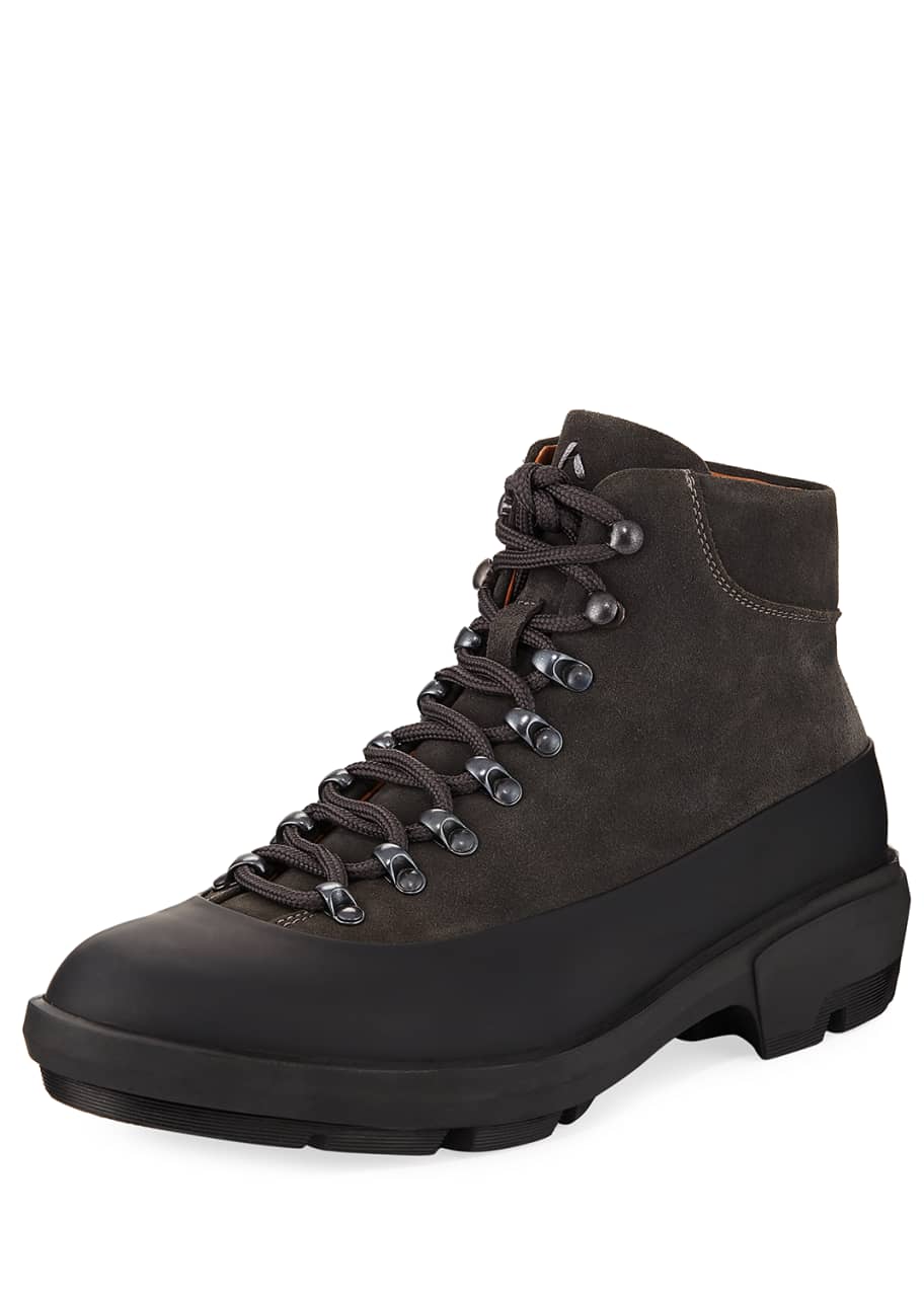 Aquatalia Weatherproof Suede Lace Up Duck Boot Bergdorf Goodman